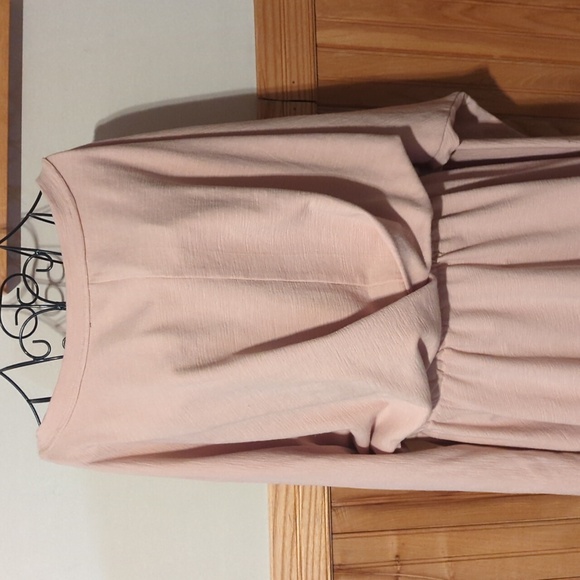 Free People FP Beach Santa Maria Mini Wrap Knit Dress Twist Dolman XL Sand NICE - Picture 6 of 12